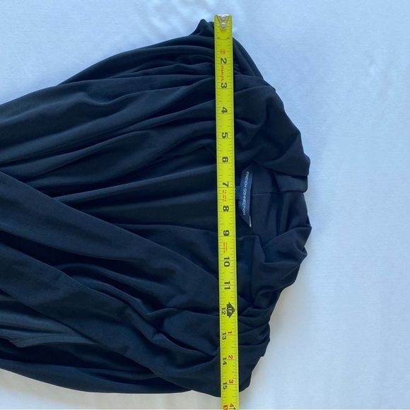 Black French connection sleeveless layered dress - Picture 5 of 9